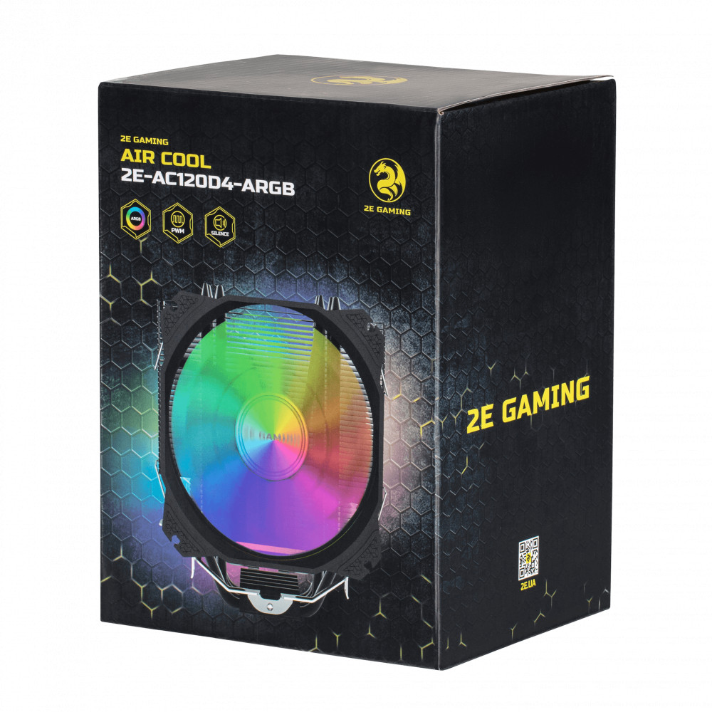 Система охлаждения 2E GAMING AIR COOL 2E-AC120D4-ARGB Для процессора - миниатюра 5