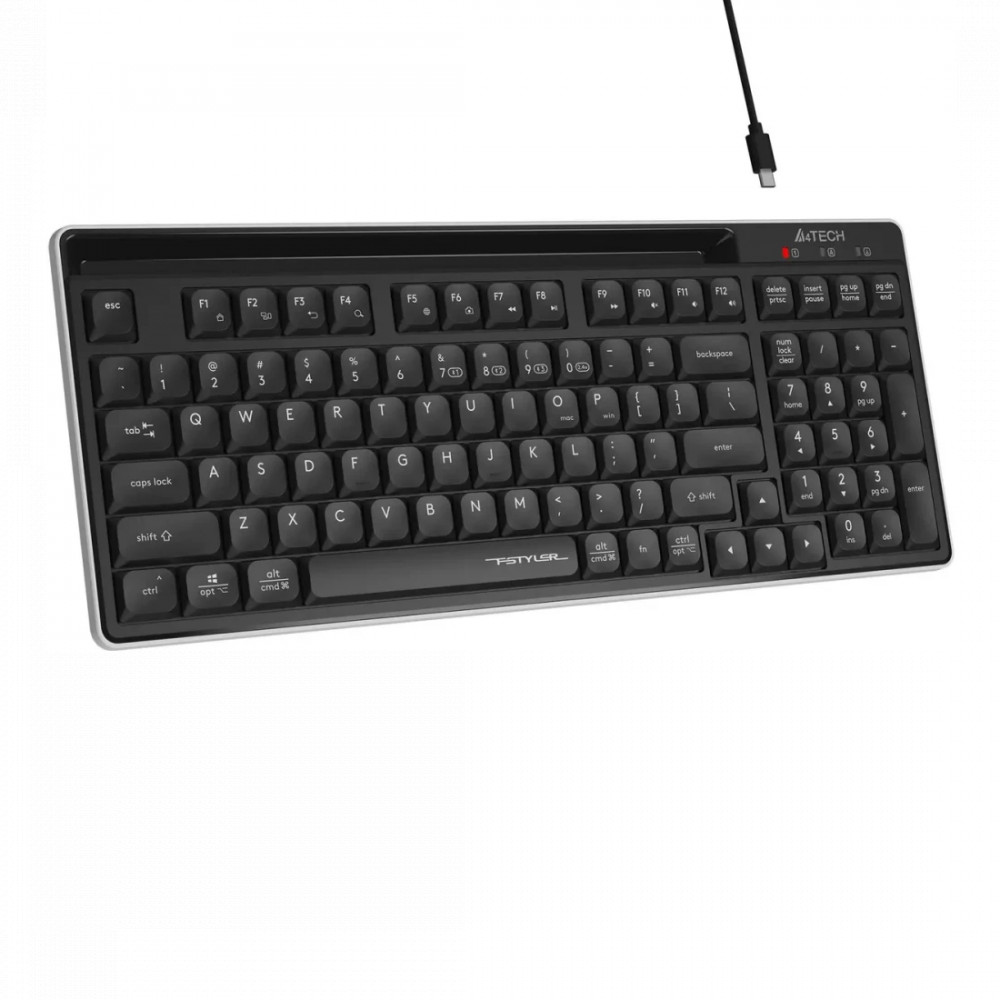 Клавиатура A4Tech Fstyler FBX70C BLACK Беспроводная, Bluetooth - миниатюра 3