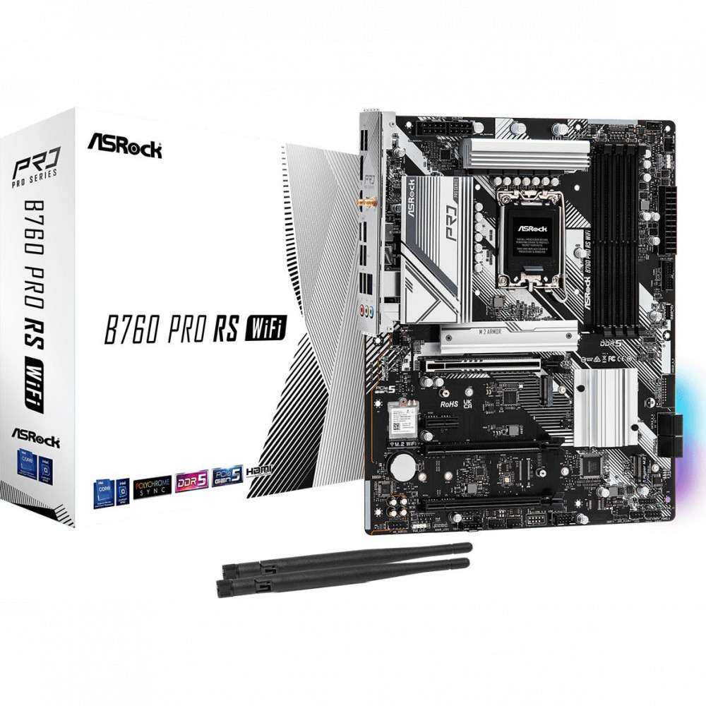 Материнская плата ASRock B760 PRO RS WIFI ATX, LGA 1700 - миниатюра 6