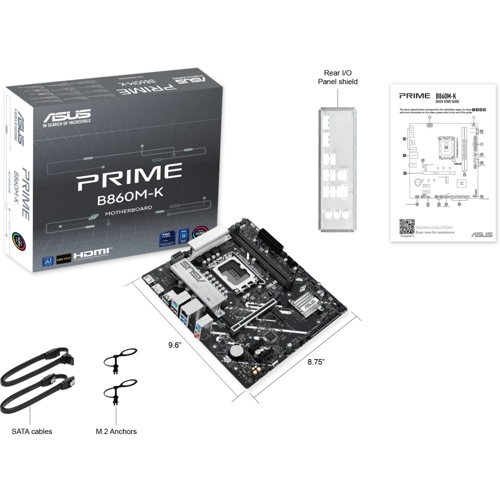 Материнская плата Asus PRIME B860M-K 90MB1JT0-M0EAY0 Micro-ATX, LGA 1851 - миниатюра 5