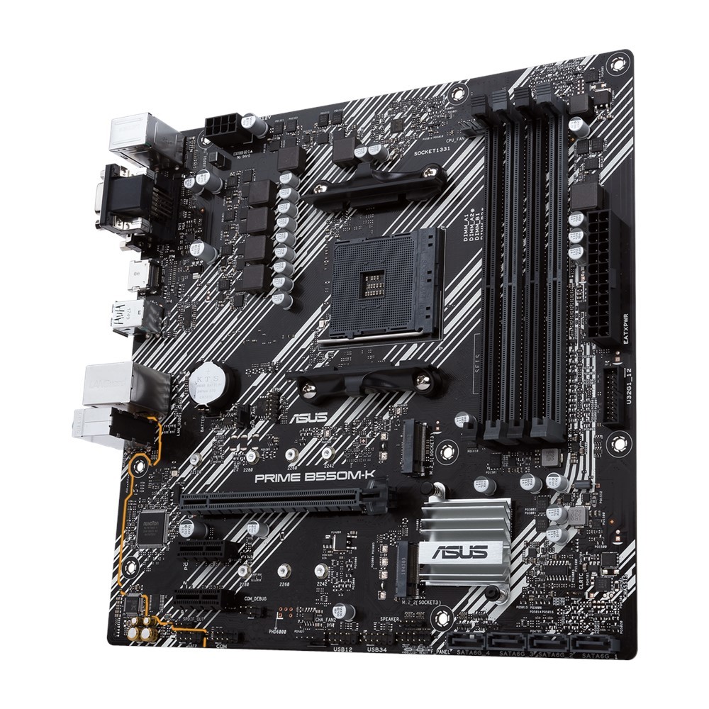 Материнская плата Asus PRIME B550M-K Micro-ATX, AMD AM4 - миниатюра 3