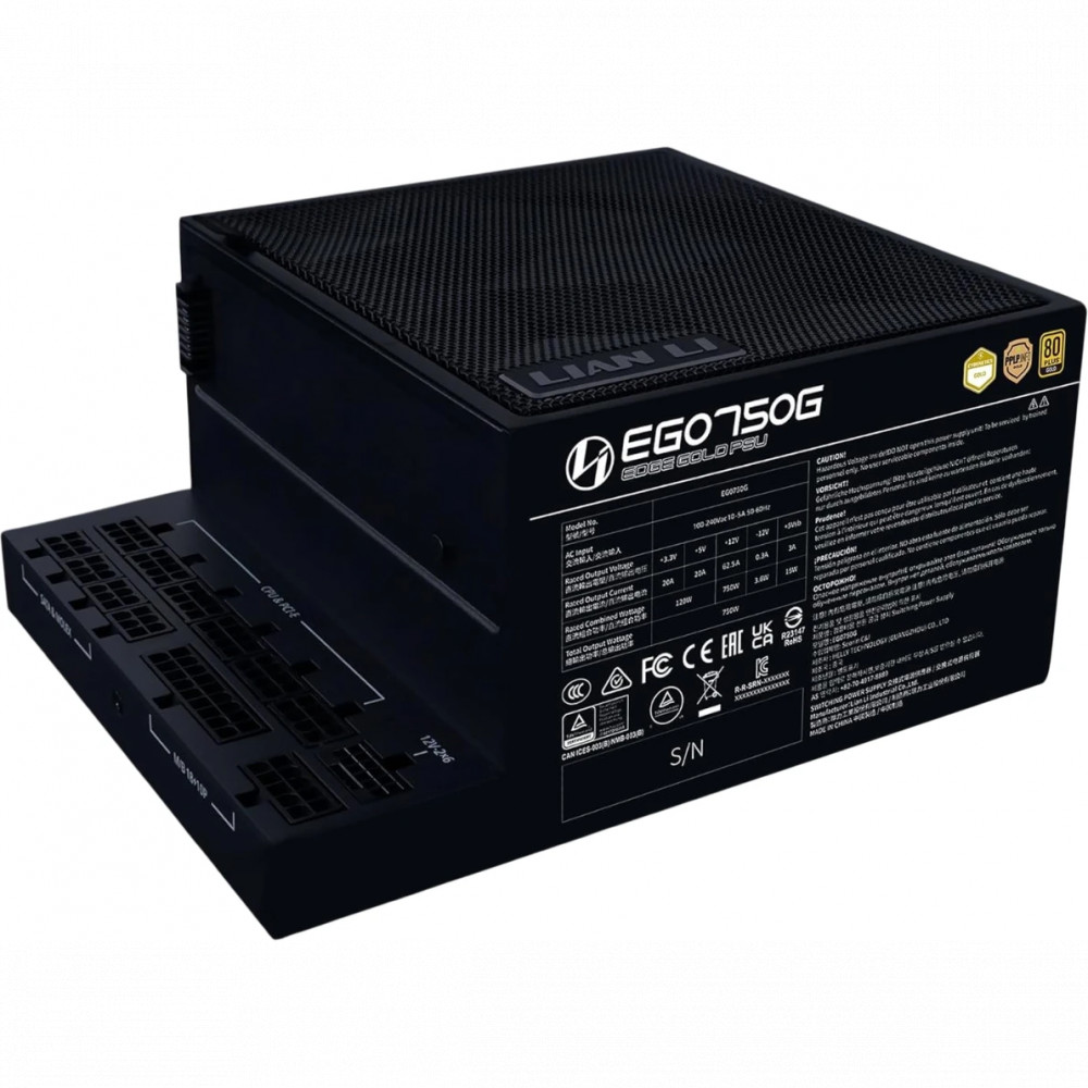 Блок питания Lian Li EDGE750G Black G9P.EG0750G.B000.EU 750 Вт - миниатюра 2