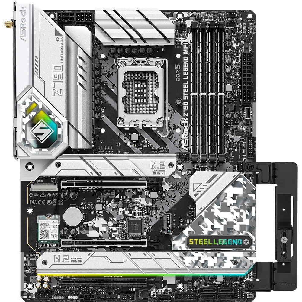 Материнская плата ASRock Z790 Steel Legend WiFi ATX, LGA 1700 - миниатюра 2