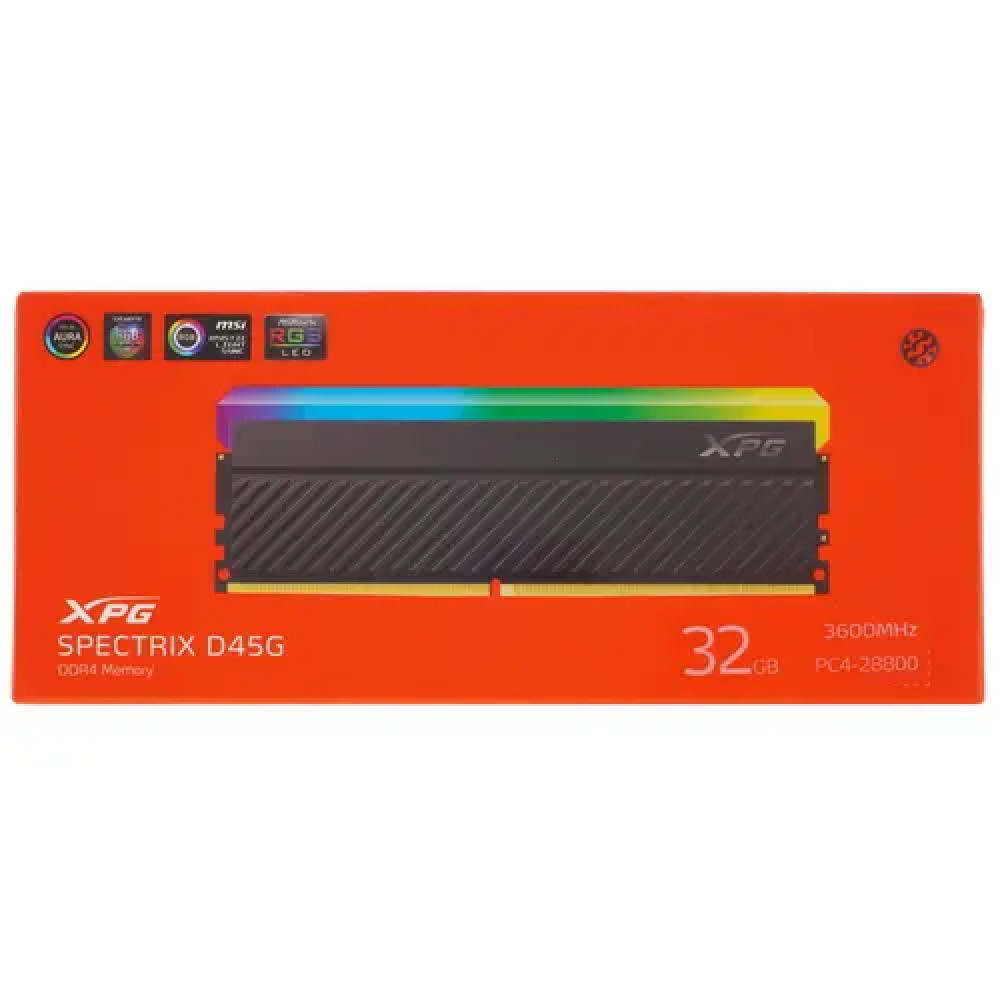 ОЗУ ADATA XPG Spectrix D45G RGB AX4U360032G18I-CBKD45G DIMM, DDR4, 32 Гб, 3600 МГц - миниатюра 3