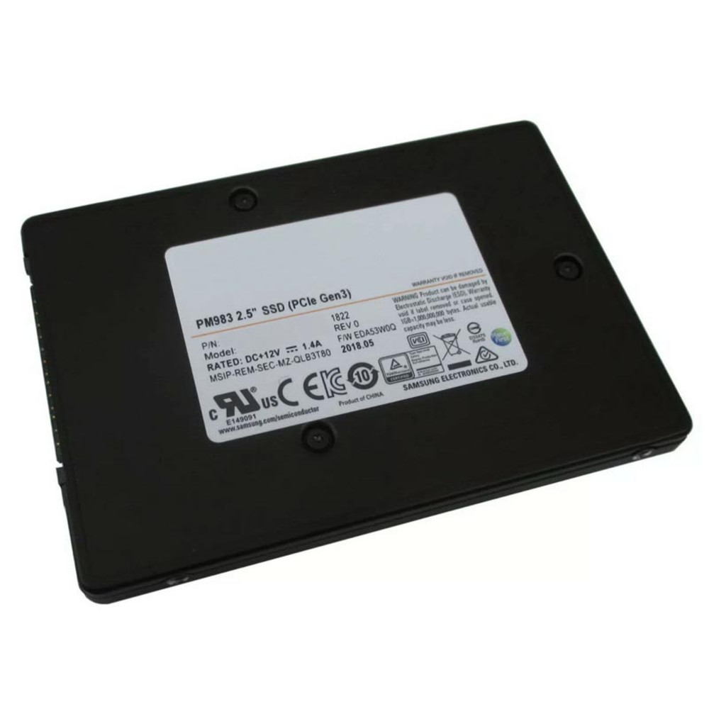 Жесткий диск Samsung PM983 MZQLB960HAJR-00007 SSD (твердотельные), 1 ТБ, 2.5 дюйма, PCIe — фото товара