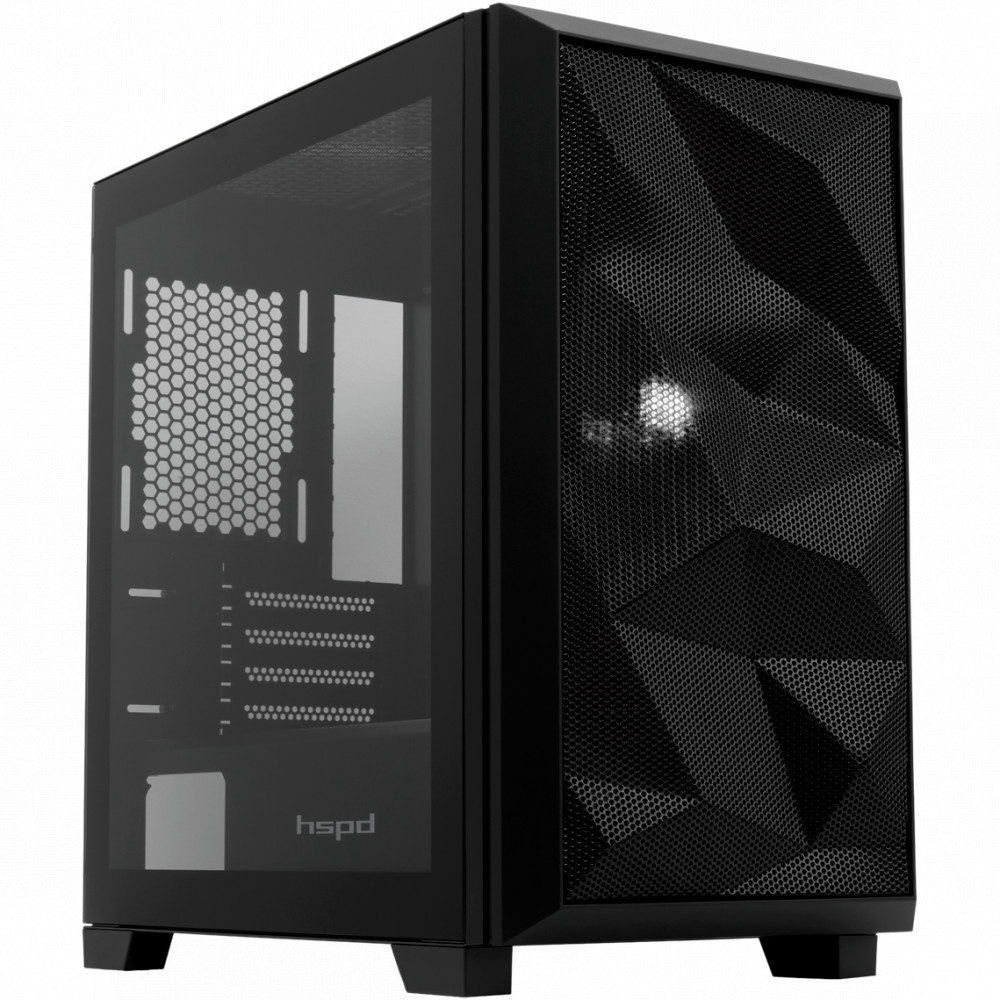 Корпус HSPD M340 Black M340-TGBK Mid-Tower — фото товара