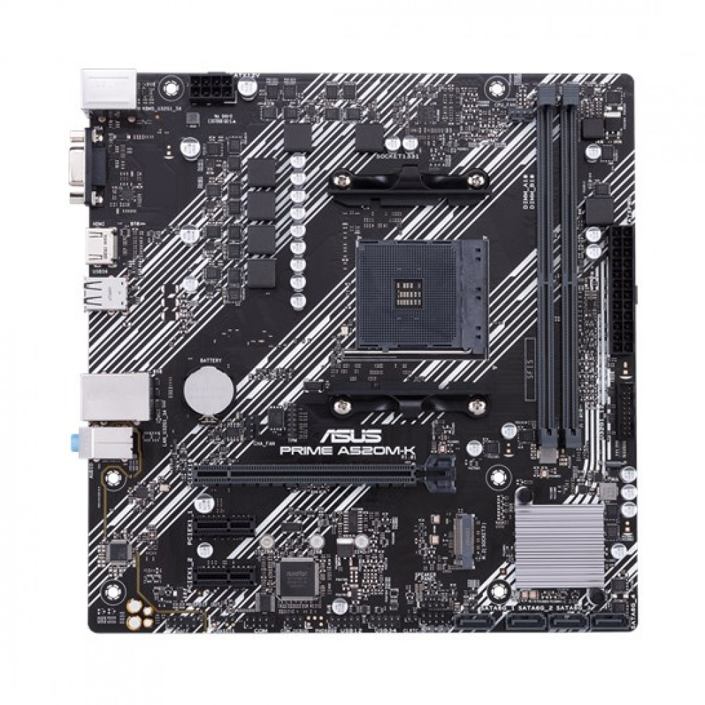 Материнская плата Asus PRIME A520M-K DDR4 Micro-ATX, AMD AM4 — фото товара