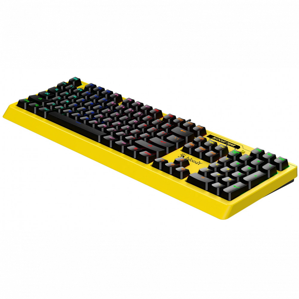 Клавиатура A4Tech B810RC YELLOW RGB Проводная, USB - миниатюра 4