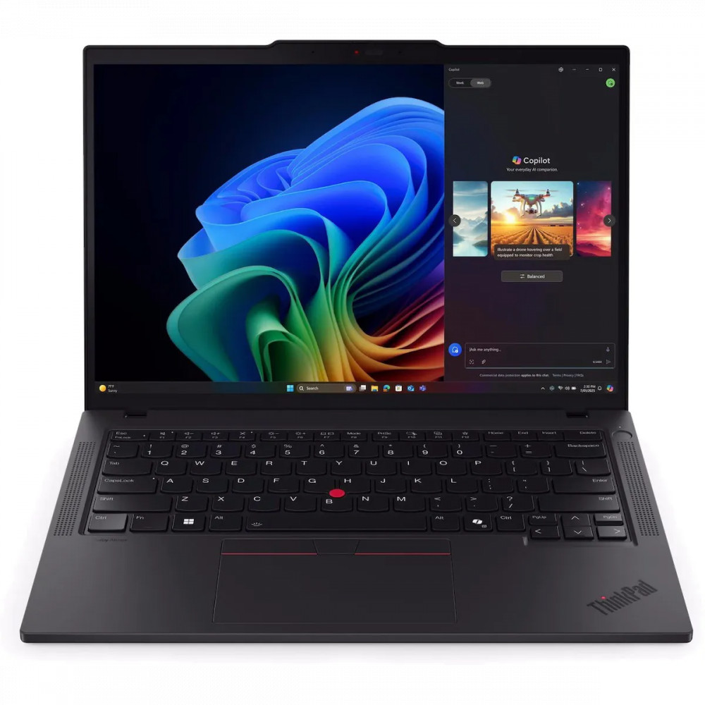 Ноутбук Lenovo ThinkPad T14 Gen 6 21QG001KFW 14 ", WUXGA 1920x1200 (16:10), Intel, Core Ultra 7, 32 Гб, 1 ТБ, Intel Arc Graphics 140V, Windows 11 Pro — фото товара
