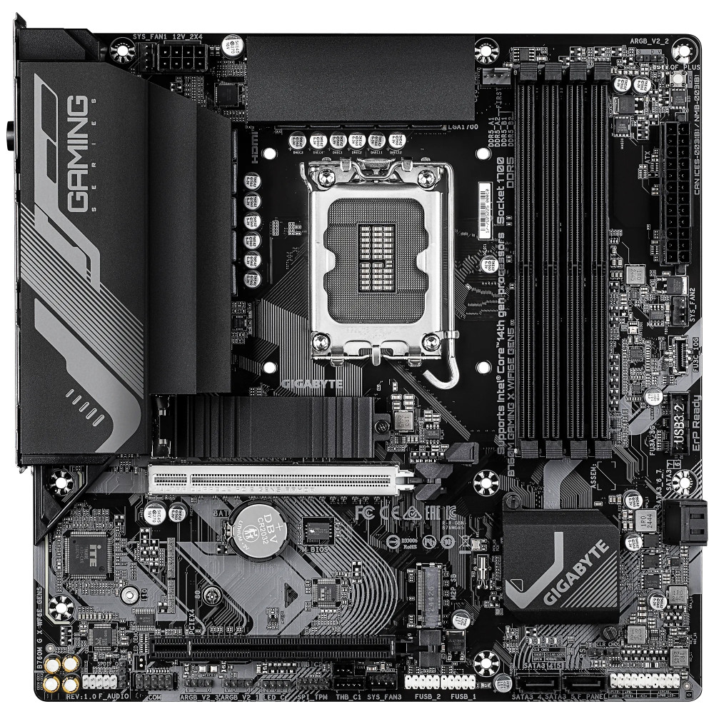 Материнская плата Gigabyte B760M GAMING X WIFI6E GEN5 B760M G X WF6E GEN5 Micro-ATX, LGA 1700 — фото товара