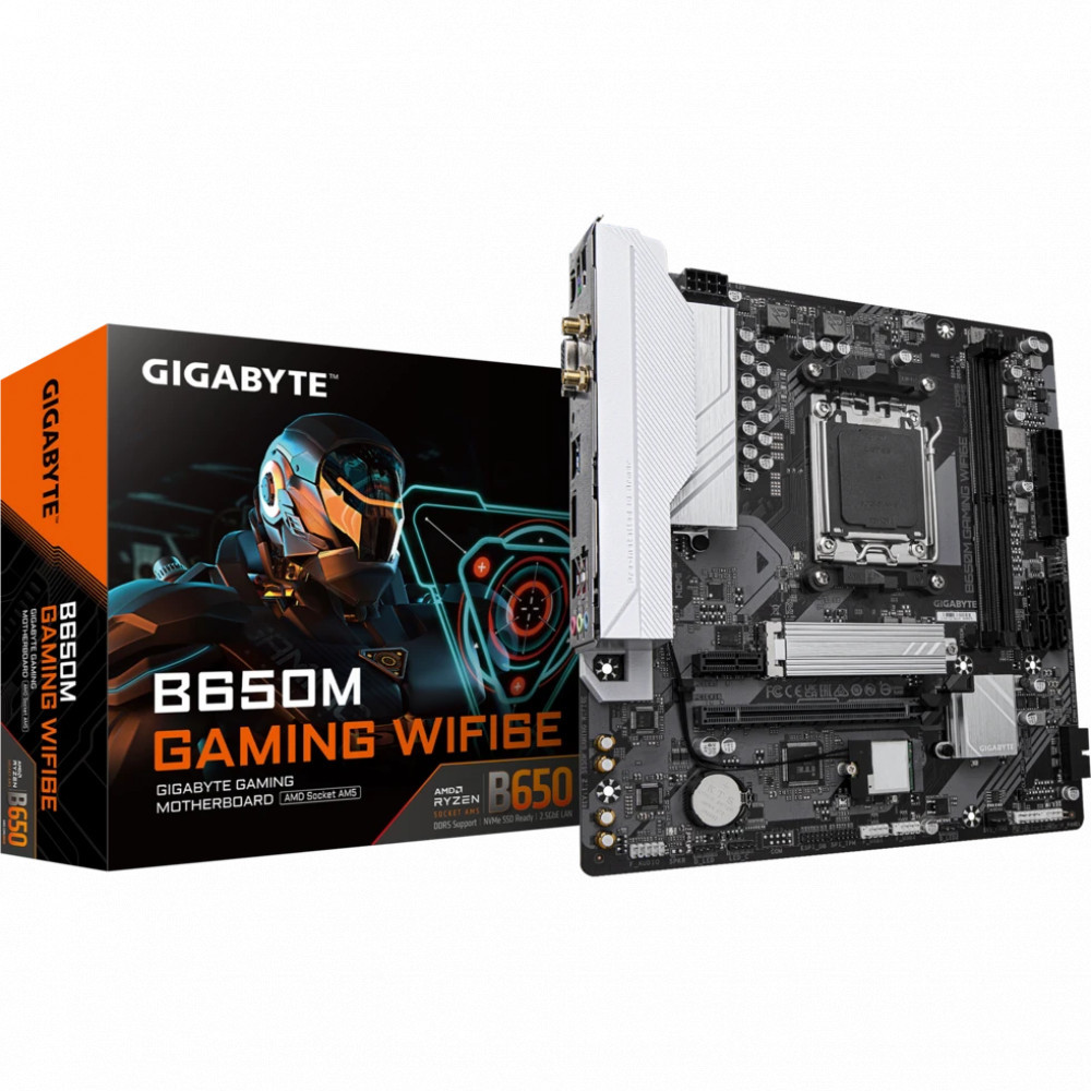 Материнская плата Gigabyte B650M GAMING WIFI6E B650M Gaming WIFI6E rev.1.2 Micro-ATX, AMD AM5 - миниатюра 4