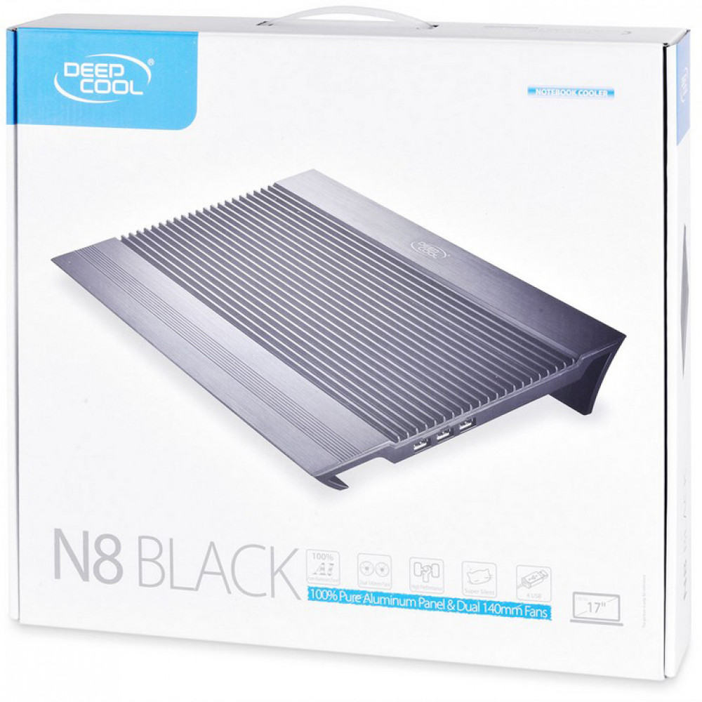 Охлаждающая подставка Deepcool N8 Black DP-N24N-N8BK - миниатюра 3