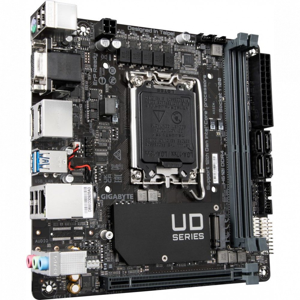 Материнская плата Gigabyte H610I DDR4 Mini-ITX, LGA 1700 - миниатюра 2