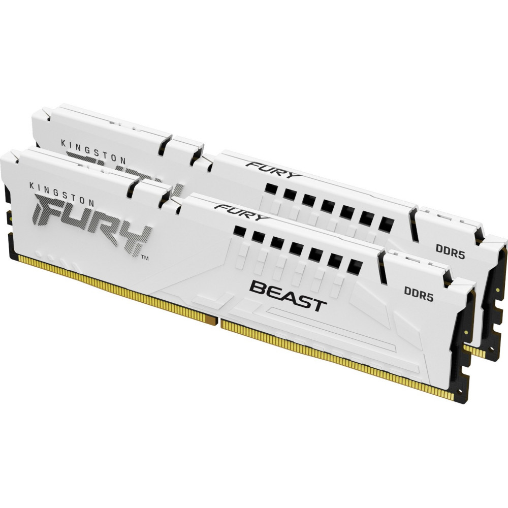 ОЗУ Kingston Fury Beast White KF556C40BWK2-32 DIMM, DDR5, 32 Гб (2 х 16 Гб), 5600 МГц - миниатюра 2