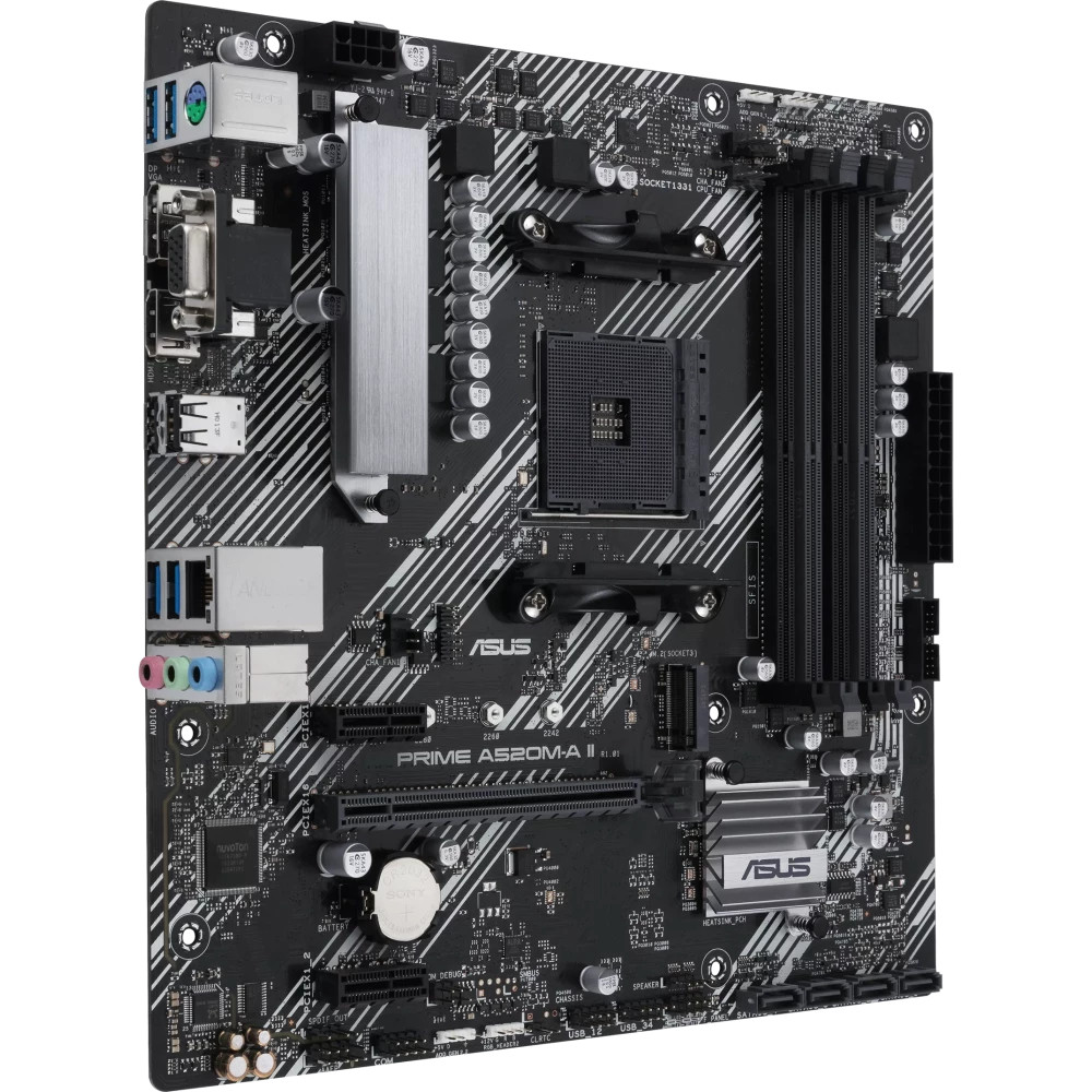 Материнская плата Asus PRIME A520M-A II PRIME A520M-A II/CSM Micro-ATX, AMD AM4 — фото товара