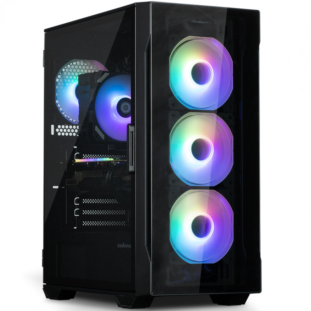 Корпус Zalman I3 NEO TG BLACK I3NEOTGBLACK Mid-Tower - миниатюра 2