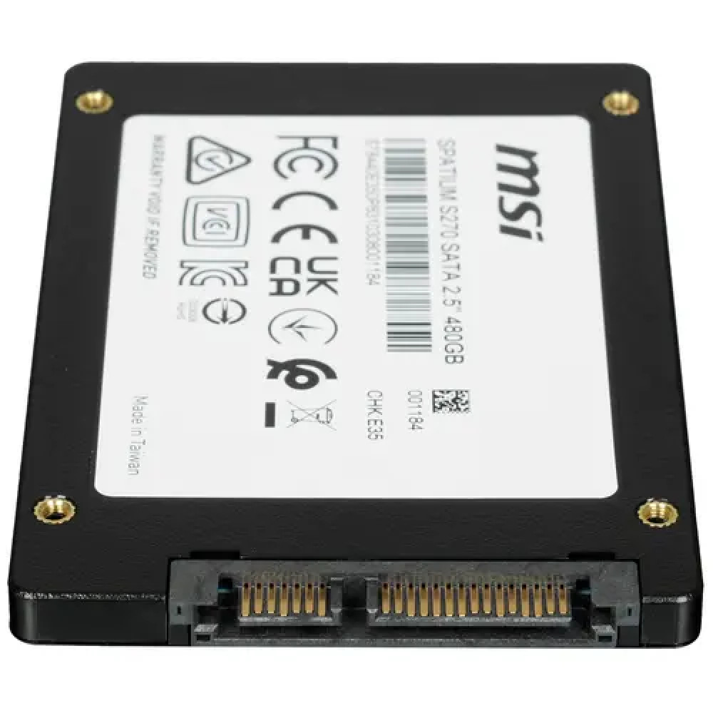 Жесткий диск MSI SPATIUM S270 S78-440E350-P83 SSD (твердотельные), 480 ГБ, 2.5 дюйма, SATA - миниатюра 3