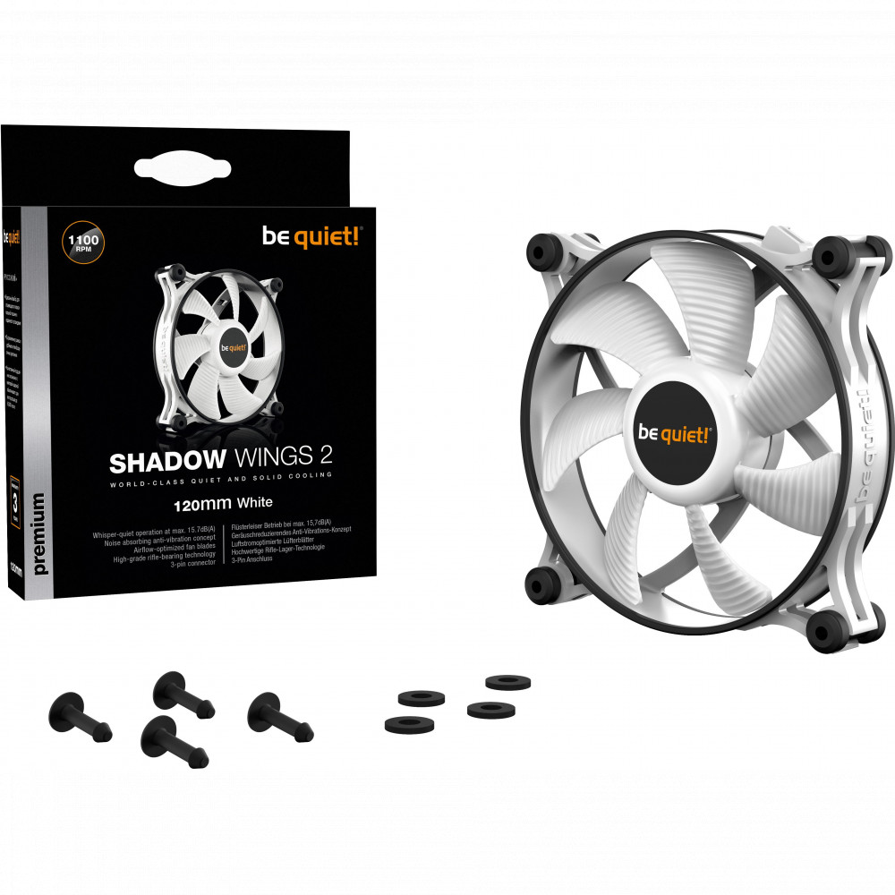 Система охлаждения be quiet! Shadow Wings 2 White BL088 - миниатюра 4