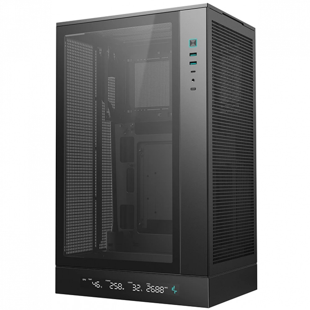 Корпус Deepcool CH270 Digital Black R-CH270-BKNDM0-G-1 Mini-Tower — фото товара