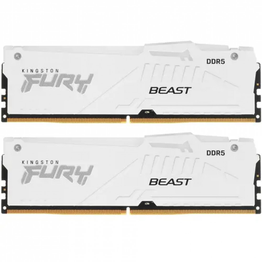 ОЗУ Kingston Fury Beast RGB White KF552C40BWAK2-64 DIMM, DDR5, 64 Гб (2 х 32 Гб), 5200 МГц - миниатюра 2