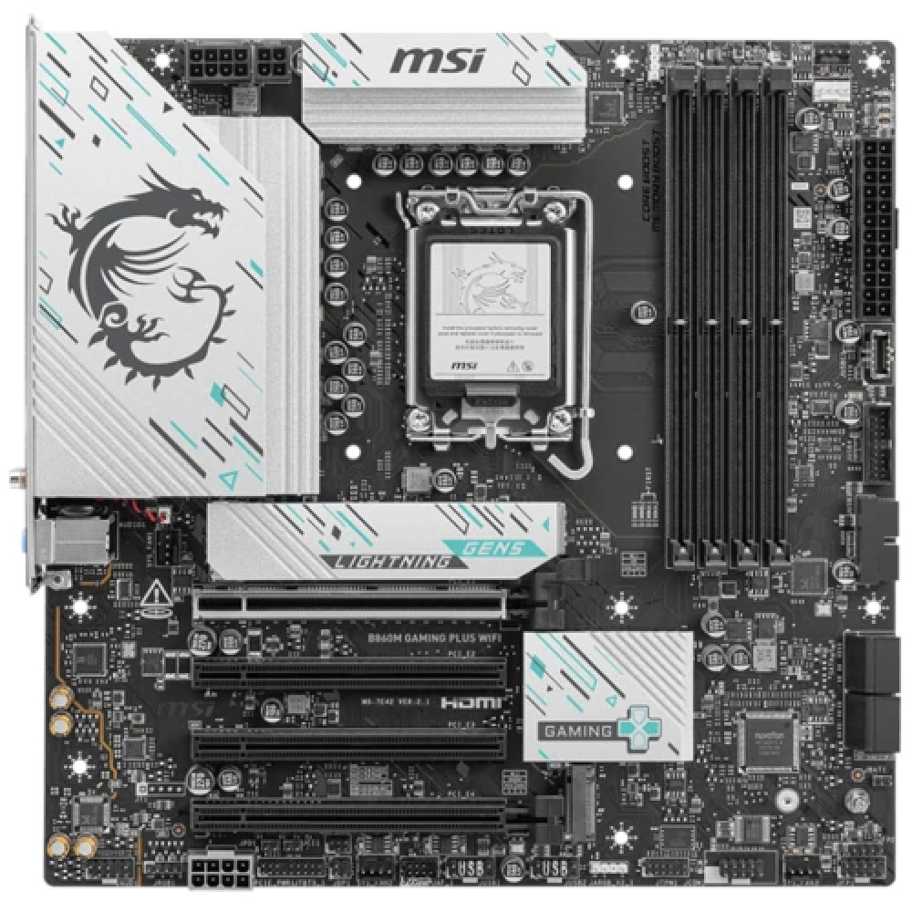 Материнская плата MSI B860M GAMING PLUS WIFI Micro-ATX, LGA 1851 — фото товара