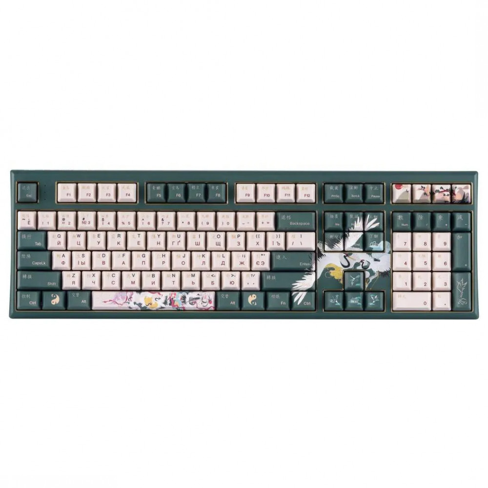 Клавиатура Varmilo Crane, VBM108, Wired, Multimedia, Gaming, Varmilo EC V2 Sakura, Green, USB 390220 Проводная, USB — фото товара