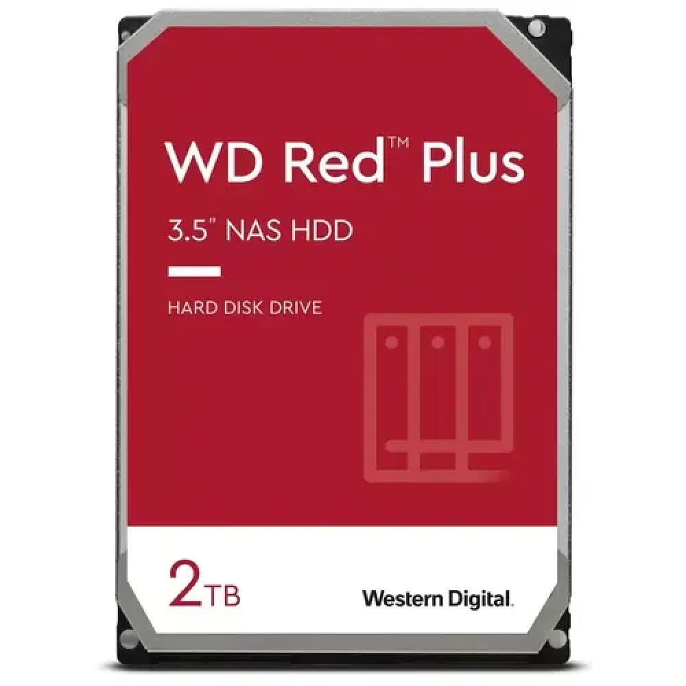 Жесткий диск Western Digital Red Plus WD20EFPX HDD (классические), 2 ТБ, 3.5 дюйма, SATA — фото товара