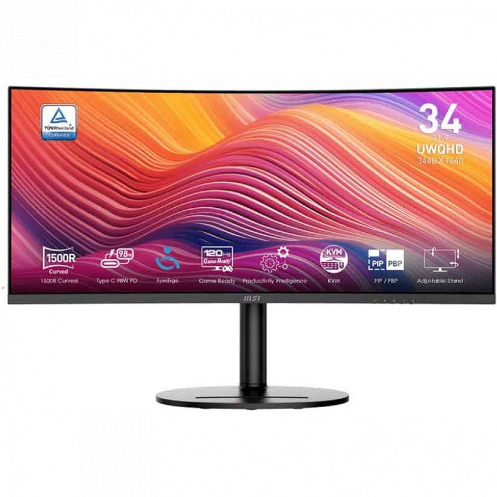 Монитор MSI Modern MD342CQP 9S6-3PC59H-031 34 ", VA, Ultra-Wide QHD 3440x1440 (21:9), 120 Гц — фото товара