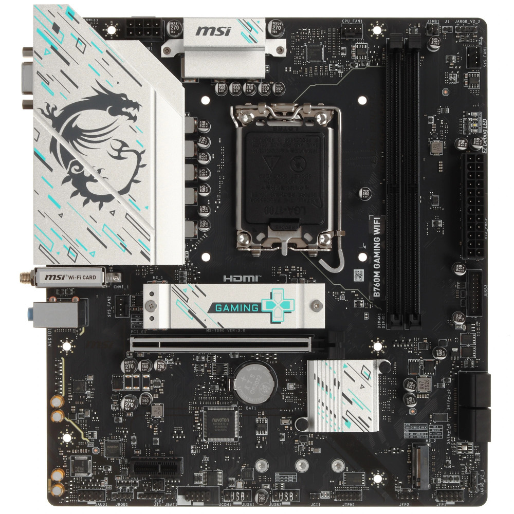 Материнская плата MSI B760M GAMING WIFI Micro-ATX, LGA 1700 — фото товара