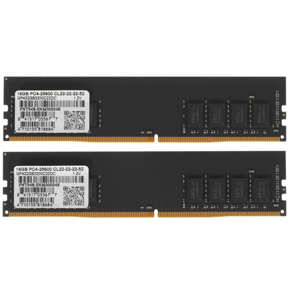 ОЗУ Geil PRISTINE GP432GB3200C22DC DIMM, DDR4, 32 Гб (2 х 16 Гб), 3200 МГц — фото товара