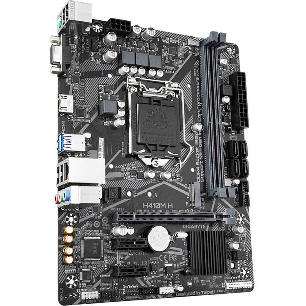 Материнская плата Gigabyte H410M H Micro-ATX, LGA 1200 — фото товара
