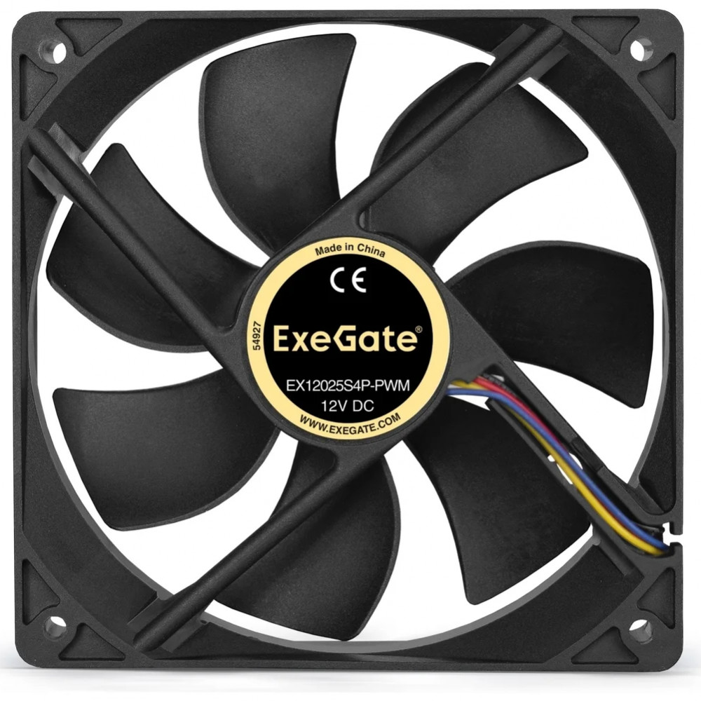 Система охлаждения ExeGate E12025S4P-PWM, 120x120x25 мм EX283393RUS Для системного блока — фото товара