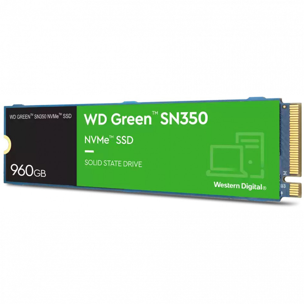 Жесткий диск Western Digital GREEN SN350 WDS960G2G0C SSD (твердотельные), 960 ГБ, M.2 — фото товара
