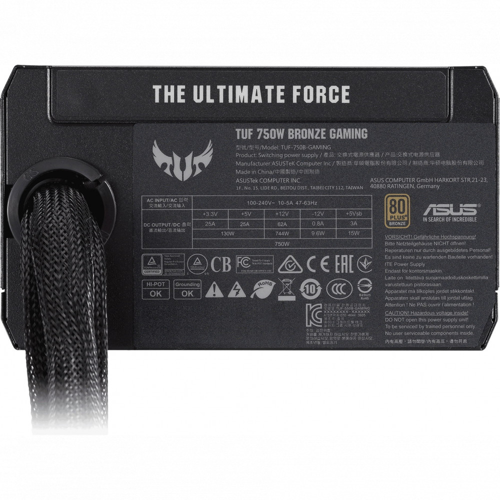 Блок питания Asus TUF-GAMING-750B 750 Вт - миниатюра 6