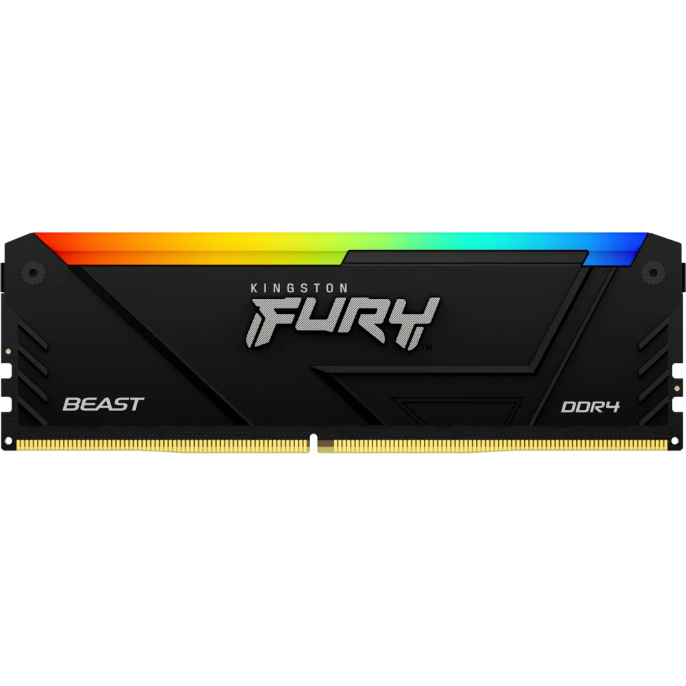 ОЗУ Kingston Fury Beast RGB KF436C18BB2AK2/64 DIMM, DDR4, 64 Гб (2 х 32 Гб), 3600 МГц - миниатюра 4