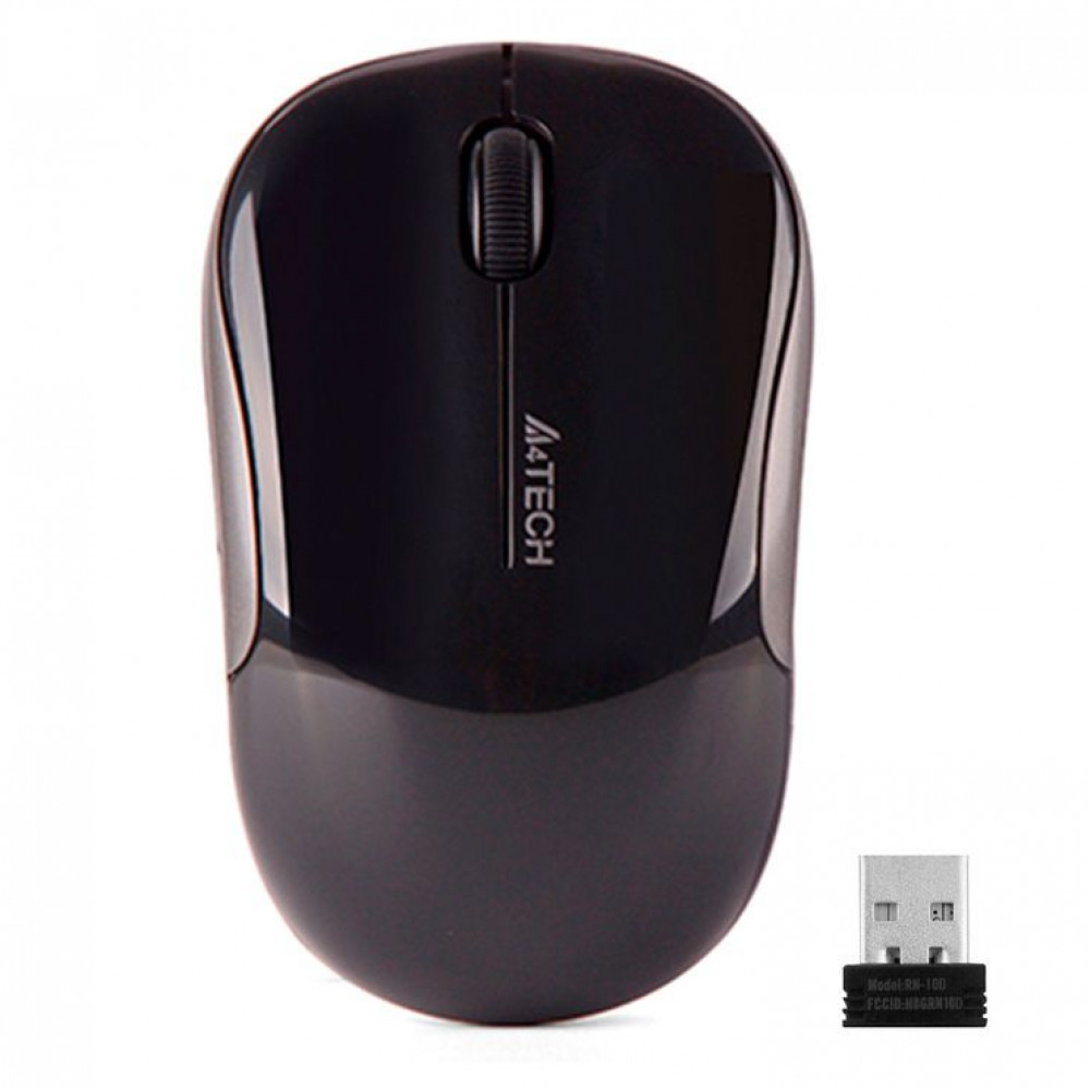 Мышь A4Tech G3-300N G3-300N (BLACK) Бюджетные, Беспроводная - миниатюра 2