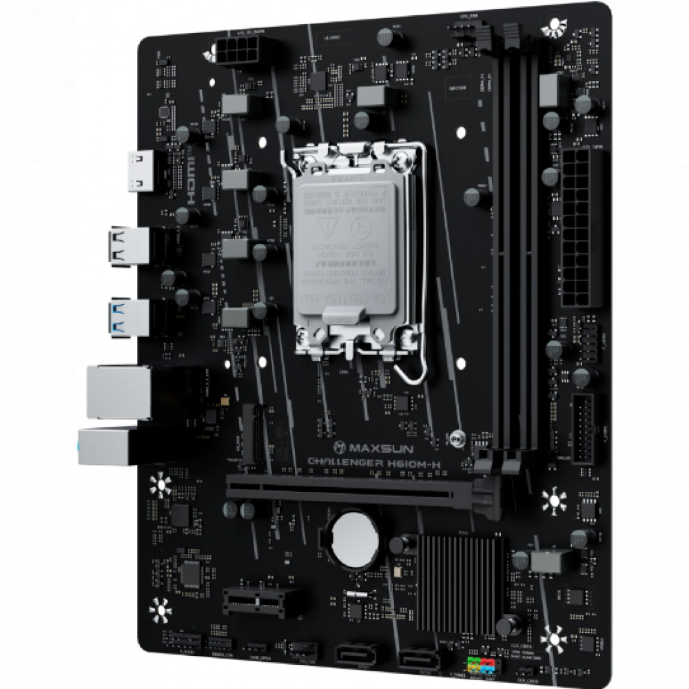 Материнская плата Maxsun Challenger H610M-H V1 6940709662175 Micro-ATX, LGA 1700 - миниатюра 2