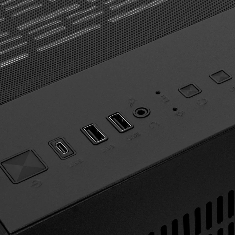 Корпус HSPD F330-TGBK-ARGB Mid-Tower - миниатюра 7
