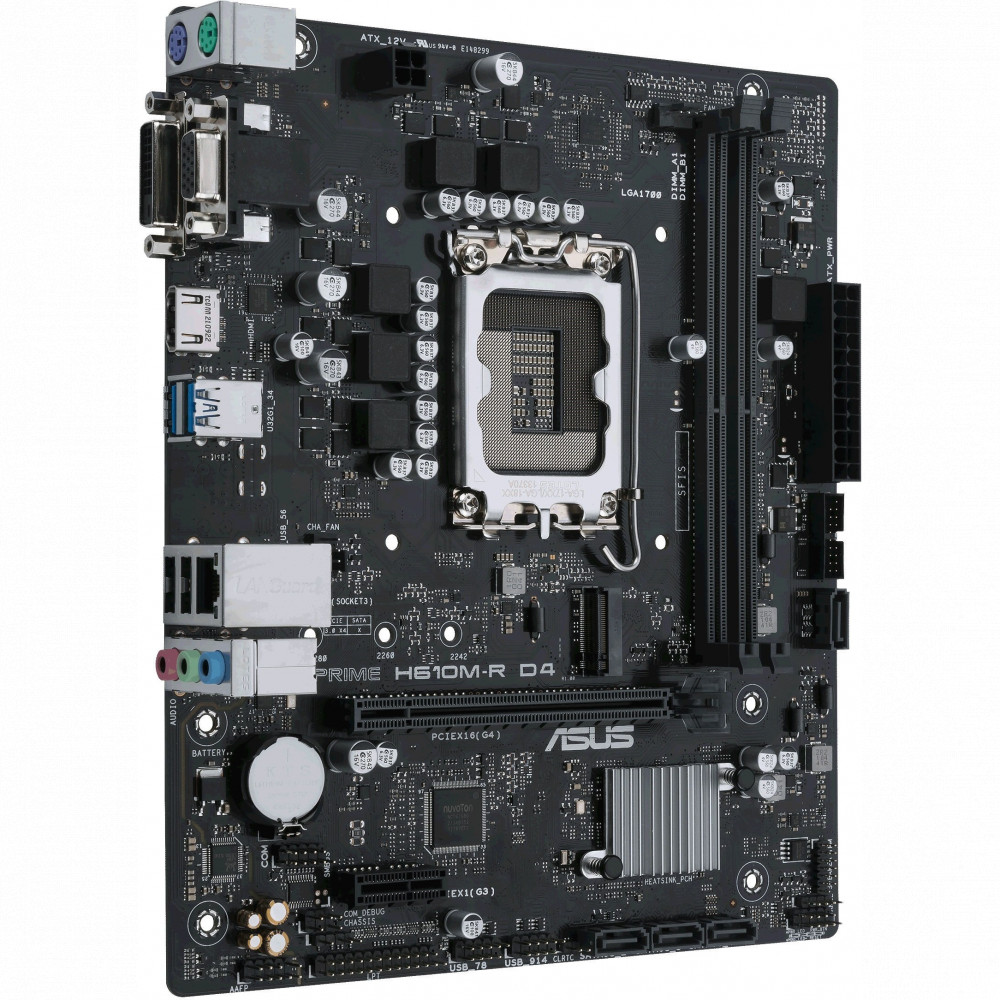 Материнская плата Asus PRIME H610M-R D4-SI 90MB1B40-M0ECY0 Micro-ATX, LGA 1700 — фото товара