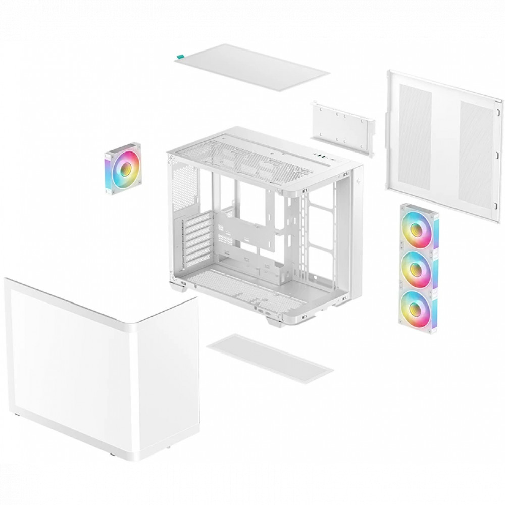 Корпус Deepcool CG530U 4F White R-CG530U-WHAGA4-G Mid-Tower - миниатюра 5