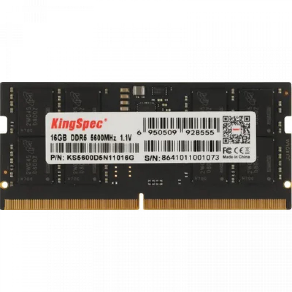 ОЗУ KingSpec KS5600D5N11016G SO-DIMM, DDR5, 16 Гб, 5600 МГц — фото товара