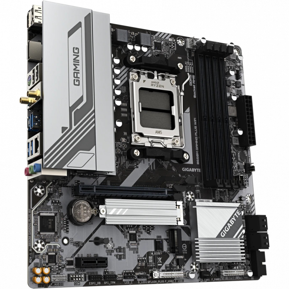 Материнская плата Gigabyte B650M GAMING PLUS WIFI B650M GAMING PLUS WIFI_Gigabyte Micro-ATX, AMD AM5 - миниатюра 2