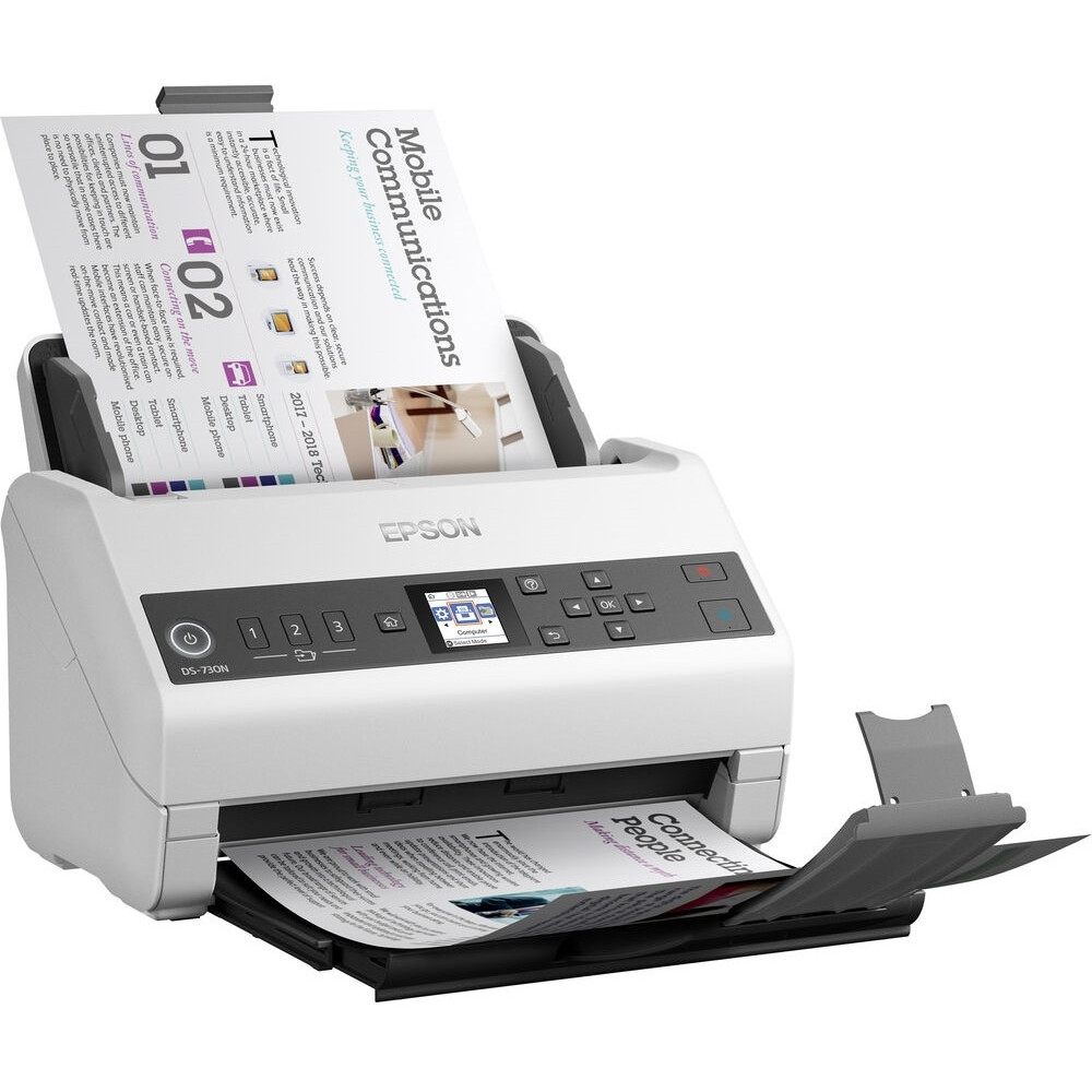 Протяжный сканер Epson WorkForce DS-730N B11B259401 A4, CIS - миниатюра 6