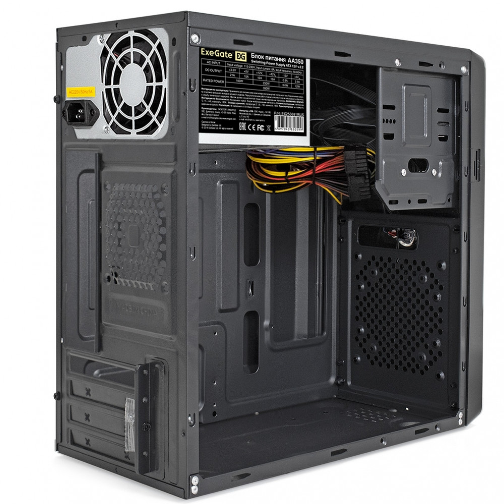 Корпус ExeGate BA-309-AA350 EX286424RUS Mini-Tower - миниатюра 2