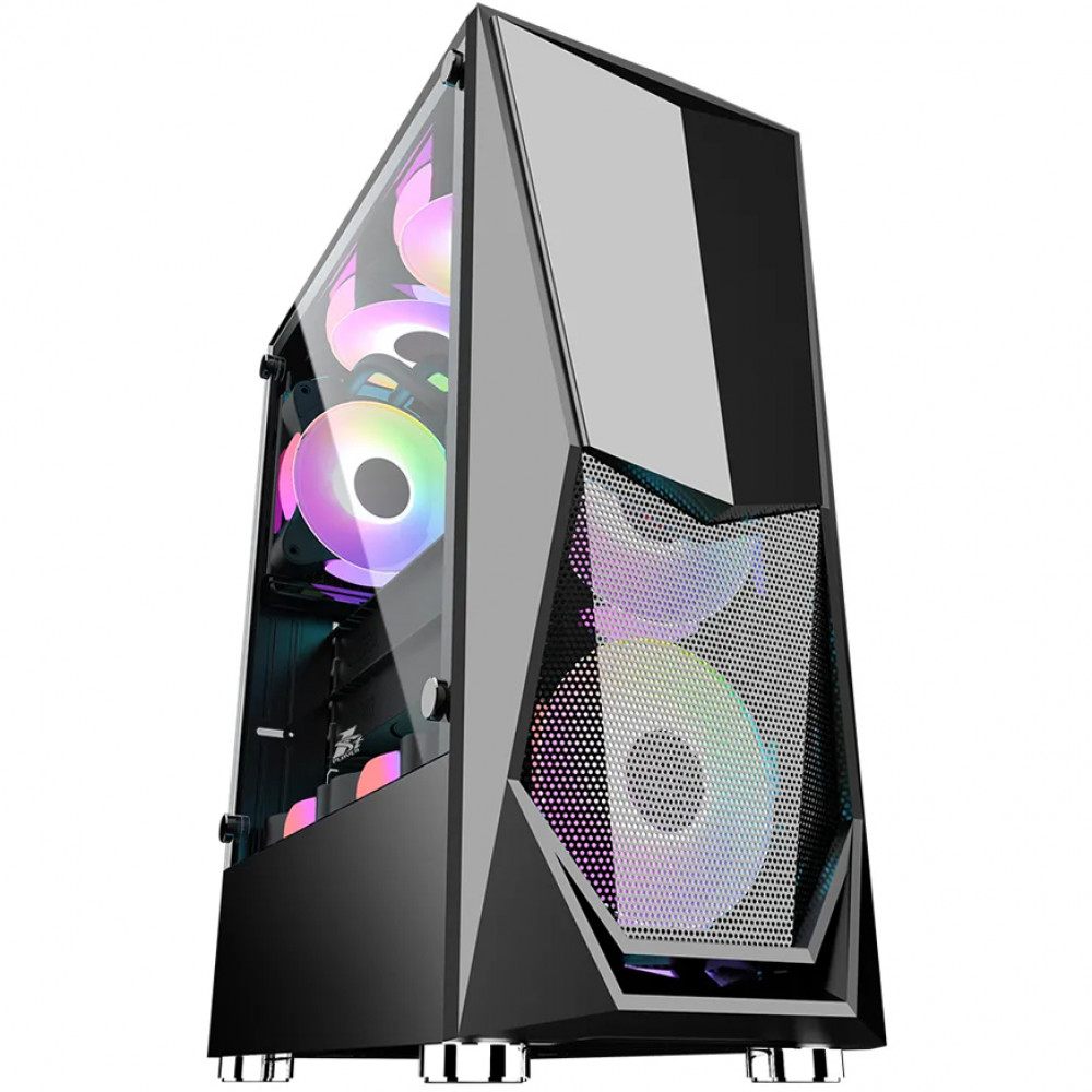 Корпус 1STPLAYER DK-3-BK-1F5M-2F5S Mid-Tower — фото товара