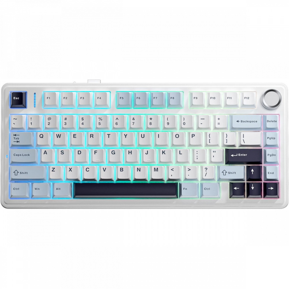 Клавиатура Aula F75 Blue+White+Purple Беспроводная, USB — фото товара