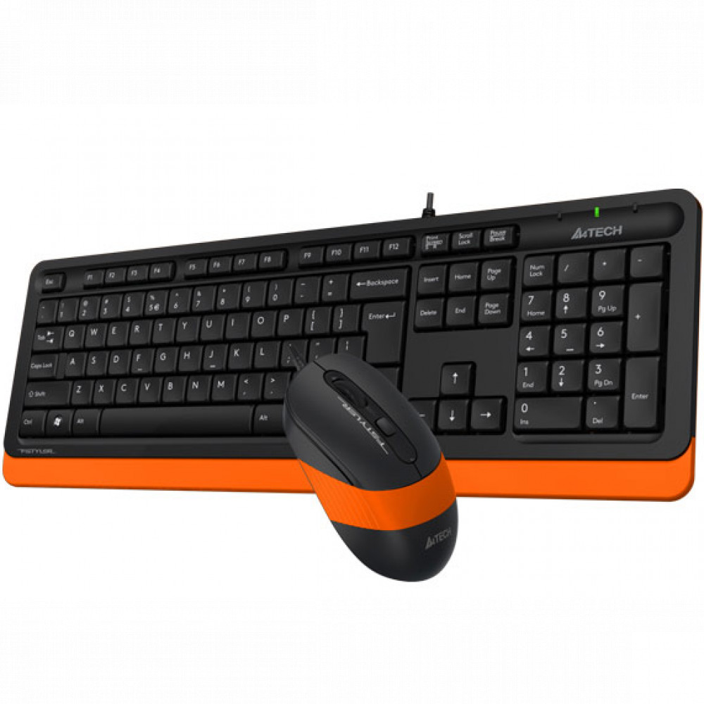 Клавиатура + мышь A4Tech Fstyler F1010 черный/оранжевый (ORANGE) F1010 ORANGE - миниатюра 4