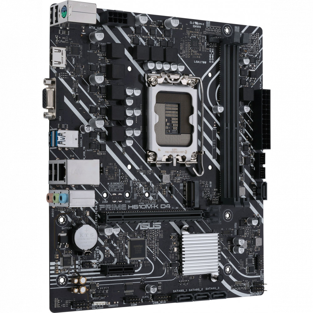 Материнская плата Asus PRIME H610M-K D4 Micro-ATX, LGA 1700 - миниатюра 2