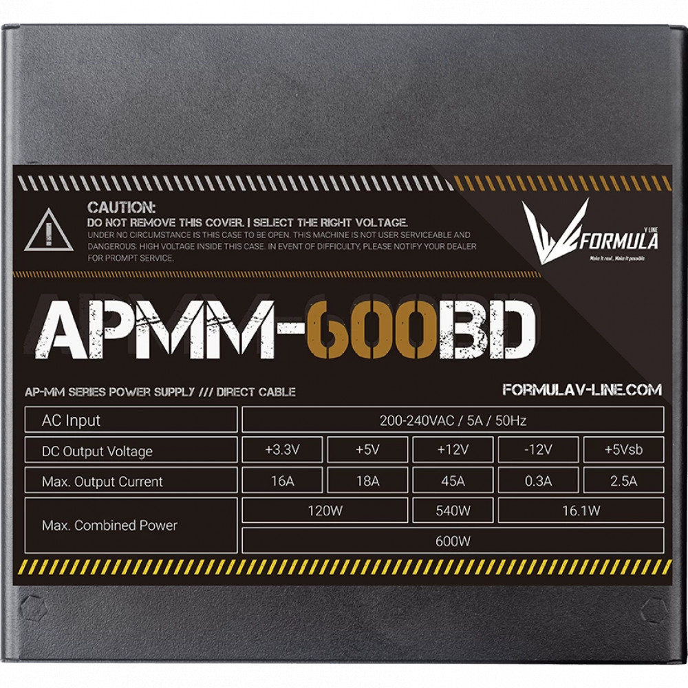 Блок питания Formula APMM-600BD 600 Вт - миниатюра 5