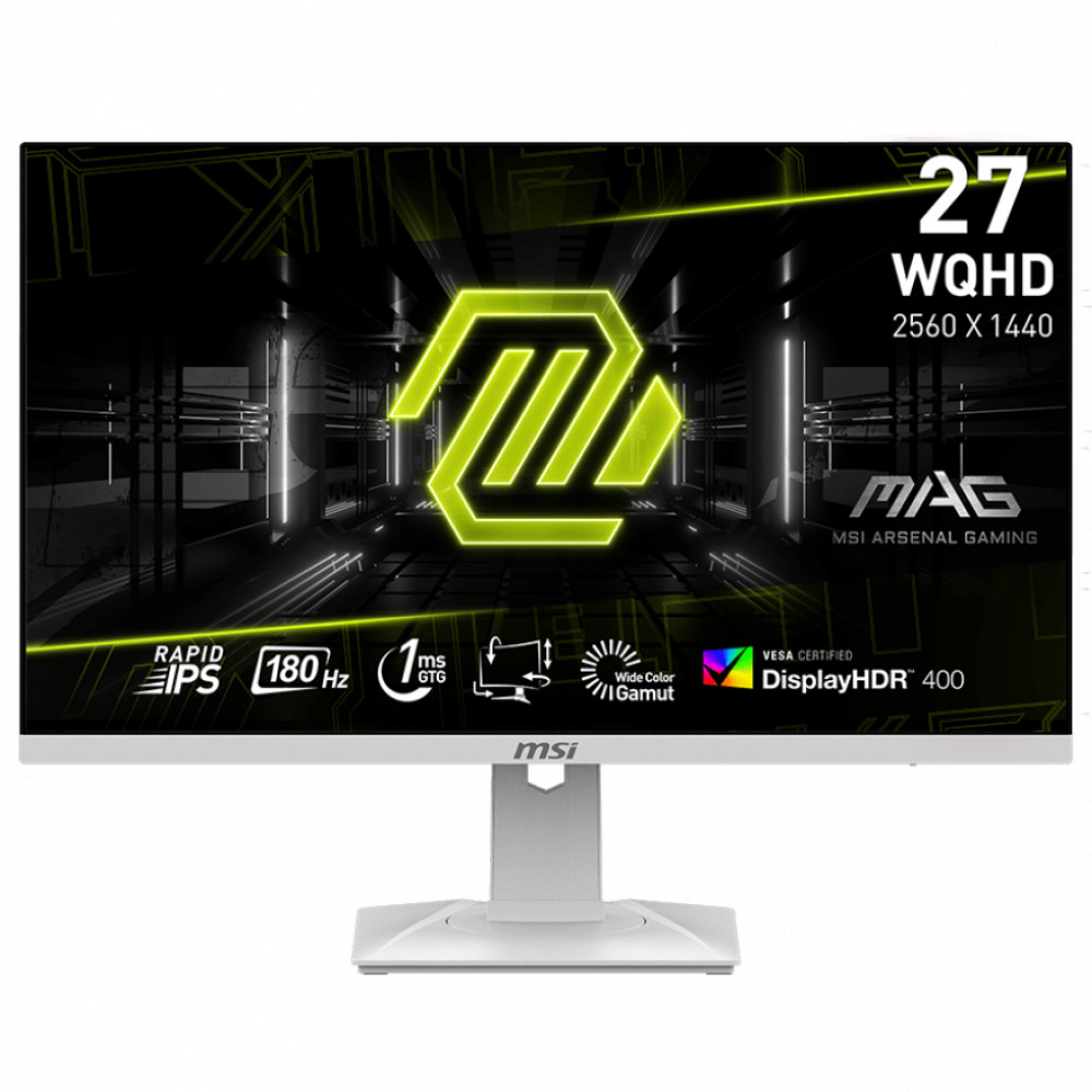 Монитор MSI MAG 274QRFW 9S6-3CC29H-277 27 ", IPS, Quad HD 2560x1440 (16:9), 180 Гц — фото товара